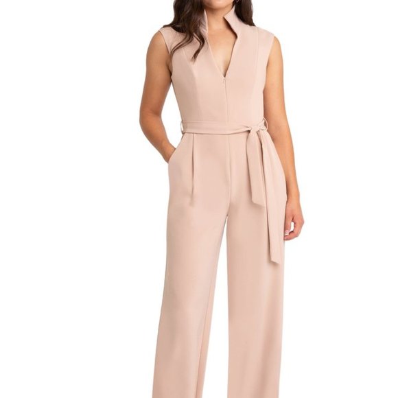 Black Halo Pants - BLACK HALO Brittan Wide-Leg Jumpsuit 2, 6